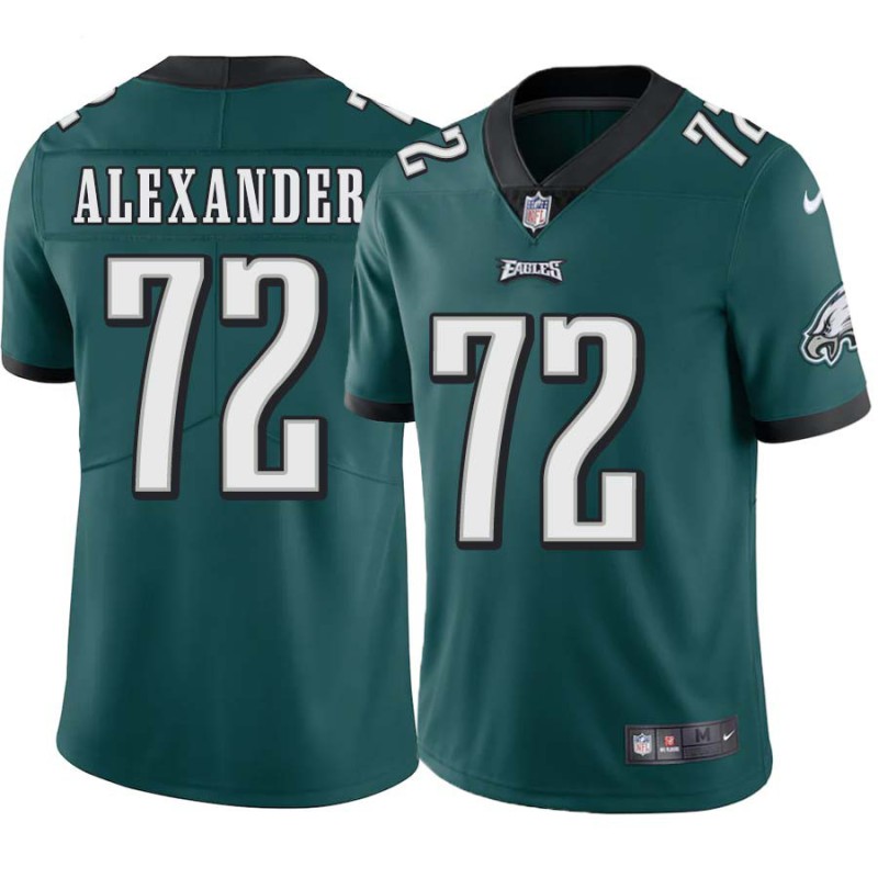 David Alexander #72 Eagles Cheap Green Jersey David Alexander #72 Eagles Cheap Green Jersey