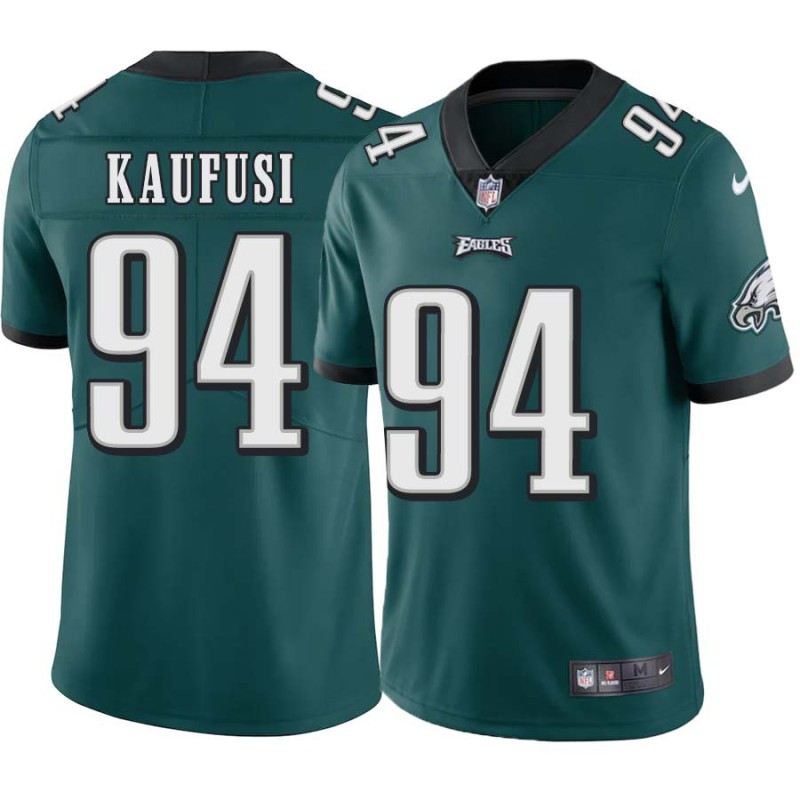 Steve Kaufusi #94 Eagles Cheap Green Jersey Steve Kaufusi #94 Eagles Cheap Green Jersey