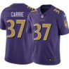 Ravens #37 T.J. Carrie Purple Jersey