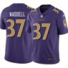 Ravens #37 Reggie Waddell Purple Jersey