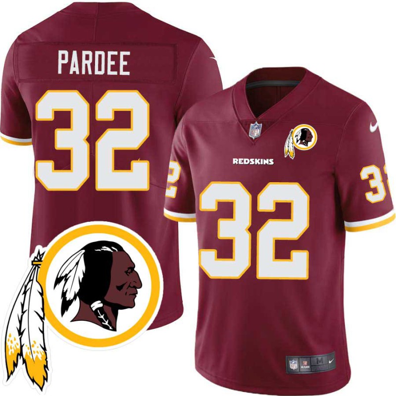 Jack Pardee #32 Redskins Head Patch Burgundy Jersey Jack Pardee #32 Redskins Head Patch Burgundy Jersey