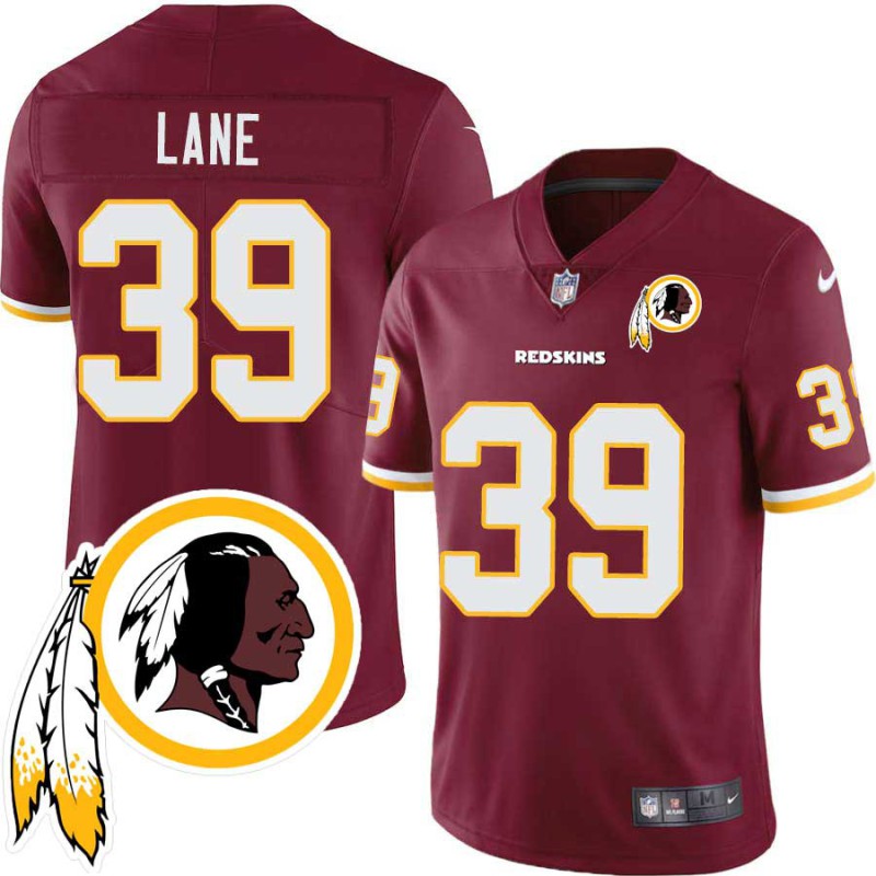 Skip Lane #39 Redskins Head Patch Burgundy Jersey Skip Lane #39 Redskins Head Patch Burgundy Jersey