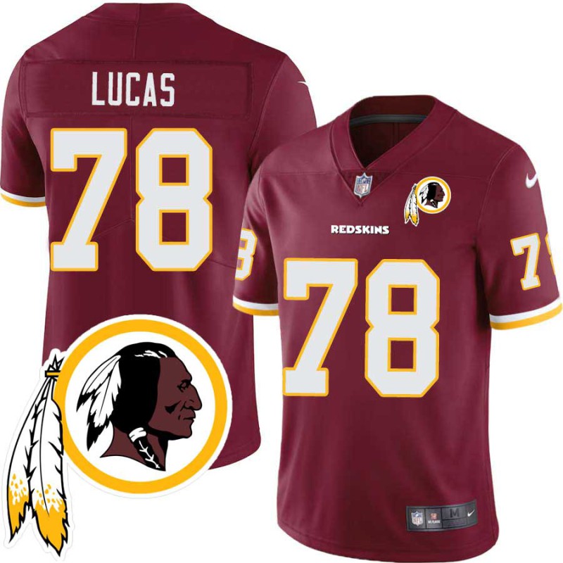 Cornelius Lucas #78 Redskins Head Patch Burgundy Jersey Cornelius Lucas #78 Redskins Head Patch Burgundy Jersey