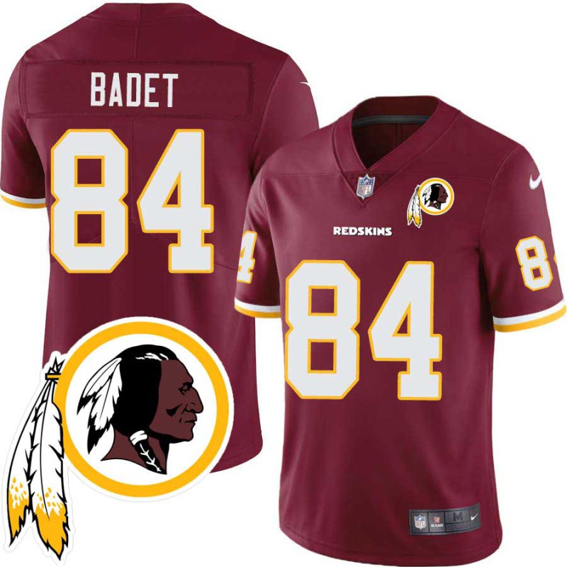 Jeff Badet #84 Redskins Head Patch Burgundy Jersey Jeff Badet #84 Redskins Head Patch Burgundy Jersey