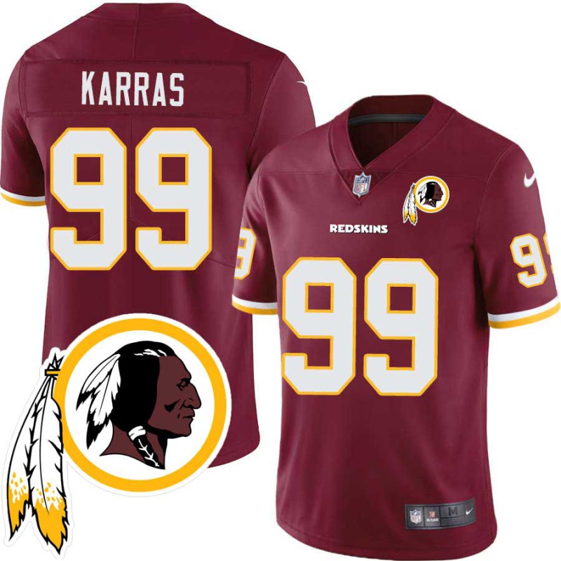 Ted Karras #99 Redskins Head Patch Burgundy Jersey Ted Karras #99 Redskins Head Patch Burgundy Jersey