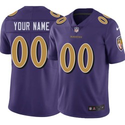 Ravens #00 Custom Purple Jersey