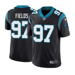Panthers #97 Jeff Fields Cheap Jersey -Black