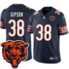 Bears #38 Tashaun Gipson Tackle Twill Jersey -Navy with 2023 Bear Head Logo Patch