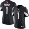 Cardinals #1 Cobb Rooney Stitched Black Jersey